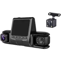 Typecat 3 Camera Lens Car DVR HD 1080P Dash Camera IR Night Vision 3-Channel Dash Cam Video Driving Recorder 24H Parking Monitor