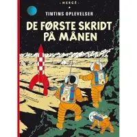 Cobolt Tintin: De første stegene på Månen - mykt omslag | Hergé | Språk: Dansk