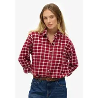 Superdry for woman. W4010500A Flannel shirt red (XS), Casual, Cotton, Long sleeve