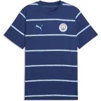 Puma Manchester City ftblCulture Printed Tee Men, Clothing, Blue Jewel/Dewdrop, L