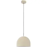 Forlight hengelampe Fres, beige, stål, Ø 30 cm