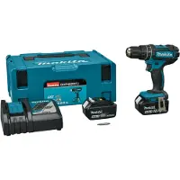 Makita DHP482RFJ slagbormaskin 18 V 62/36 Nm, 2 x 3 Ah