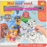 Forlaget Alvilda Mal med vann - Paw Patrol (bok med pensel - fargelegg igjen og igjen)