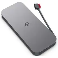 Lenovo Go - Strømbank - 10000 mAh - 30 watt - 3 A - 2 utgangskontakter (USB-C) - stormgrå - Hele verden