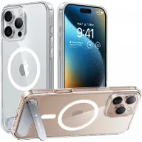Torras Pstand Series-etui for iPhone 16 Pro (gjennomsiktig)