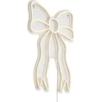 QAZQA Neon vegglampe varmhvit inkl. LED - Bow