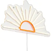 QAZQA Neon vegglampe varmhvit med oransje inkl. LED - Sunset