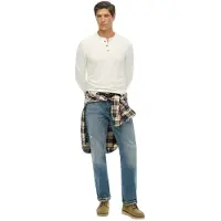 Superdry Grandad Langarmet T-skjorte