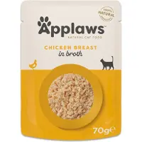 Applaws Økonomipakke Cat Natural i buljong 48 x 70 g - Kyllingbryst