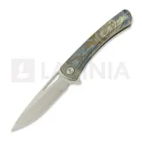 CH Knives Vexor - Damascus - Titanium foldekniv