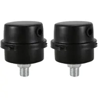 Torribaly 2X Air Compressor Intake Filter Muffler Silencer 1/4BSP 13mm Thread Black