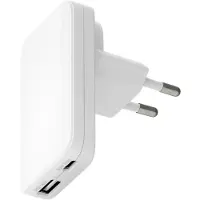 dbramante1928 re-charge Pro - Strømadapter - slank - 30 watt - 2 utgangskontakter (USB-C, USB) - hvit