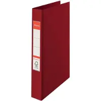 Esselte - Ringperm - bokryggbredde: 42 mm - for A4 (210 x 297 mm) - kapasitet: 190 ark - burgunder