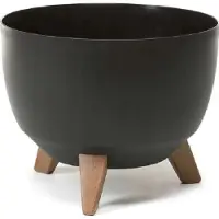 Lamela Blomsterpotte Roma 880-04, plast, Ø 29 cm, svart