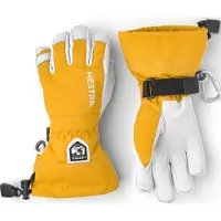 Hestra Army Leather Heli Ski Jr, Skihansker, Junior, Mustard