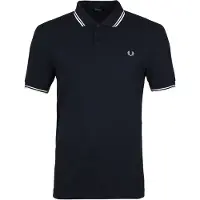 Fred perry polo marineblå hvit Mørkeblå Blå Størrelse