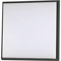 FABAS LUCE LED-taklampe Desdy, 30 x 30 cm, IP54, svart