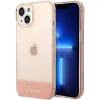 GUESS GUHCP14MHGCOP iPhone 14 Plus 6,7" rosa / rosa hardcase Gjennomsiktig