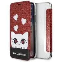 Karl Lagerfeld Valentine iPhone X/XS-etui - rød