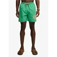 Superdry for man. M3010265A Swim shorts with green printed logo (M), Beachwear, Recycled Polister