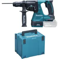 Makita DHR243ZJ kombihammer 18 V 2 J, koffert, uten batteri eller lader - SOLO