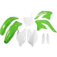 Ufo Kawasaki Kxf 450 2008-2008 Kakit211f-999 Fork Protectors & Plastsett