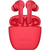 DeFunc TRUE AUDIO - True wireless-hodetelefoner med mikrofon - i øret - Bluetooth - rød