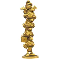 Collectoys Begrenset Utgave Smurfene Gull Harpikskolonnefiguren 50 Cm