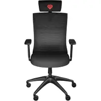 Genesis Astat 200 G2 - Spillestol - ergonomisk - armlener - T-formet - tipping - maskestoff, mesh PureFlow - svart