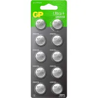 GP Ultra Plus litium knappcelle CR2032 10-pakning