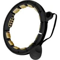HMS hula hoop med vekter og magnet + teller HHM13 svart/gull