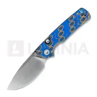 Vosteed Porcupine T - Satin - Micarta foldekniv, Blue Ocean