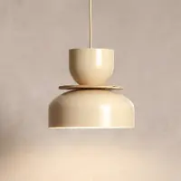 Aldex Hengelampe Uto, kremfarget/kabel i kremfarge, Ø 30 cm, metall