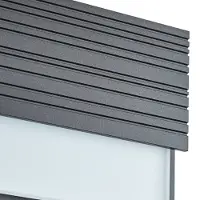 LUCANDE utendørs LED-vegglampe Melira, sensor, antrasitt, IP65