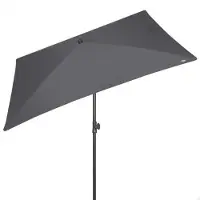Aktive 62350 Uv30 Rektangulær Tiltbar Balkongparasoll 200x125 Cm