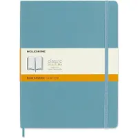 Moleskine 805.83.4171.554.3, Monokromatisk, Blå, Matt, 70 g/m², Linjerte ark, Mykt omslag