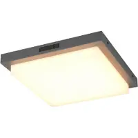 TRIO Utendørs LED-vegglampe Bermejo, kantet, sensor, CCT, antrasitt