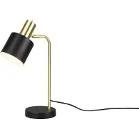 Reality Bordlampe Adame, 1 lyskilde, svart/gull