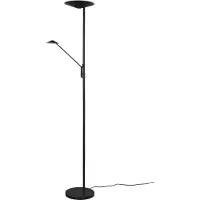 TRIO LED-gulvlampe Brantford leselampe, matt svart