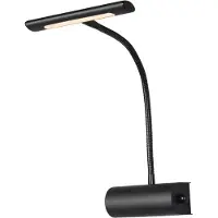 TRIO Curtis vegglampe med fleksibel arm, dimbar, svart