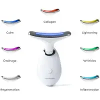 InnovaGoods Elektrisk ansiktsmassasjeapparat med LED, EMS og varme / EMS massasjeapparat for ansikt og hals