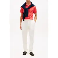 Tommy Hilfiger for man. MW0MW39994 Polo shirt with red embroidered logo (XL), Casual, Cotton, Short sleeve
