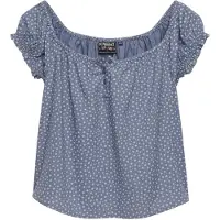 Superdry 1/2 Button Woven T-skjorte