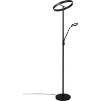 TRIO LED-gulvlampe Willis, svart, høyde 180 cm metall CCT dimmer