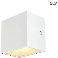 SLV Sitra Cube LED utendørs LED-vegglampe, hvit