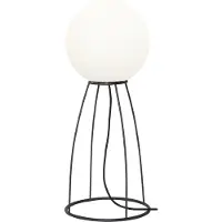 Star Trading Terrasselampe Mallorca 70 cm svart/hvit plast/metall