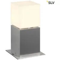 SLV sokkellampe Square Pole, høyde 30 cm, grå, stål