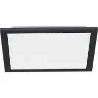 JUST LIGHT Flat LED-taklampe, CCT, svart, 29 x 29 cm
