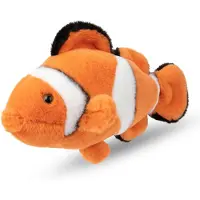 WWF Kosedyr - 23 cm - Klovnefisk - Oransje/Hvit - - OneSize - Kosedyr