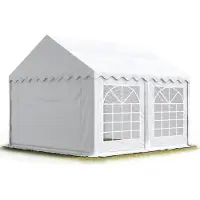 TOOLPORT 4x5 m partytelt, PVC-presenning, hvit